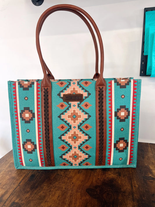 Wrangler Large Tote - Turquoise